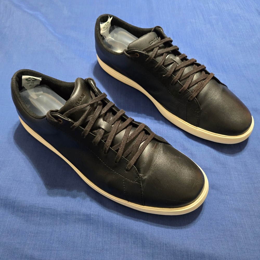 Cole Haan Grand Crosscourt II Mens 14W Black Good Leather Sneakers C27974